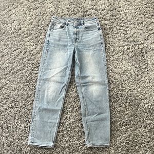 american eagle straight leg stretch jeans, size 4